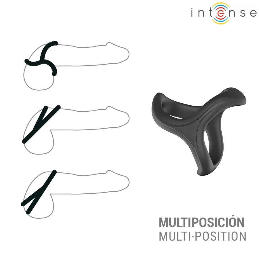 Nastavitelný trojitý erekční kroužek INTENSE Alfie, model 6 - obrázek 3