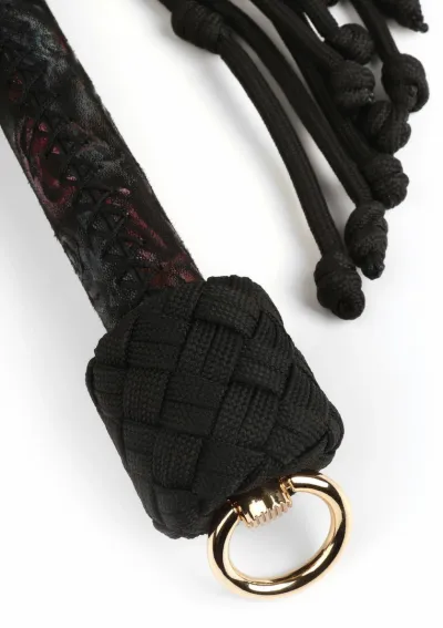 Důtky GEISHA Floral Jacquard Bloom Bud, ručně pletené, saténové - obrázek 4