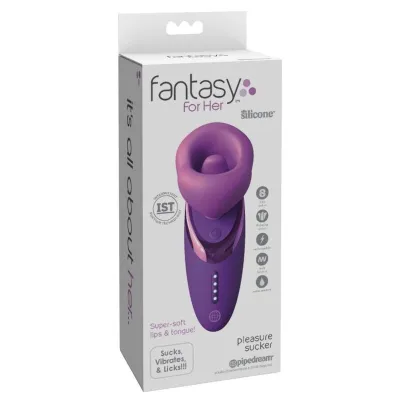 Tlakový stimulátor klitorisu s vibracemi Fantasy For Her Pleasure Sucker, fialový - obrázek 8