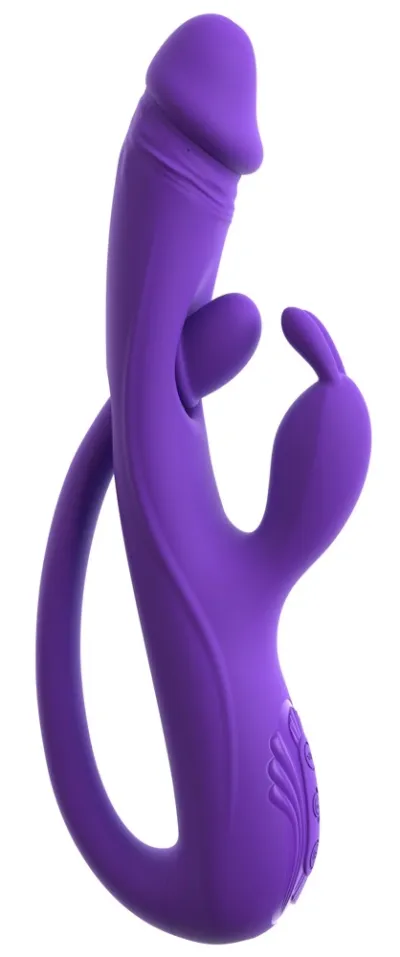 Rabbit vibrátor Sweet Smile na bod G a anální stimulaci, tři motory, 23 cm - obrázek 3