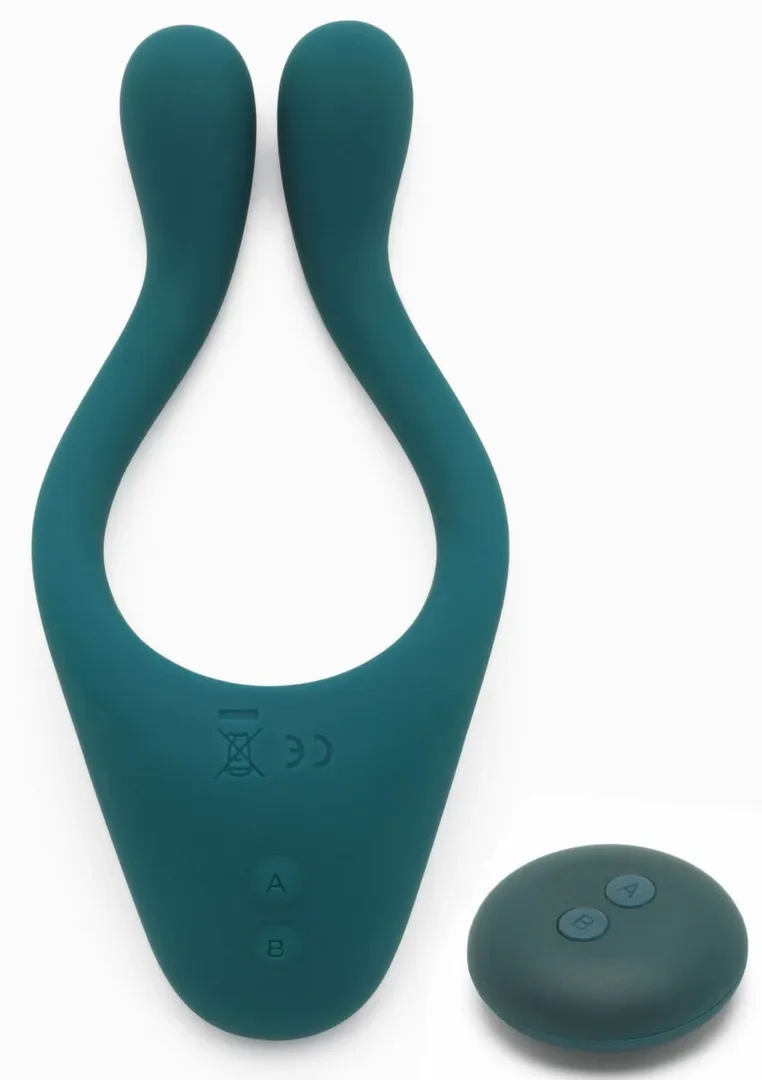 Vibrátor pro páry ToyJoy Icon 2 Superb s dálkovým ovládáním, silikon, modrý