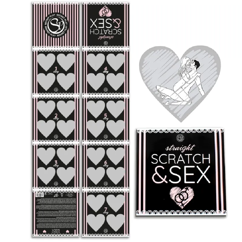 Stírací erotická hra Scratch & Sex pro heterosexuální páry, Secret Play - obrázek 2