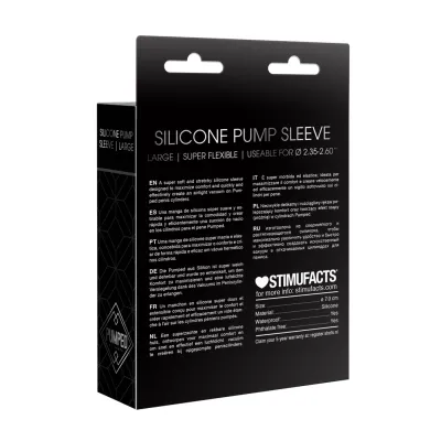 Silikonový návlek na vakuovou pumpu Pumped Comfort Sleeve, velký, průhledný - obrázek 7