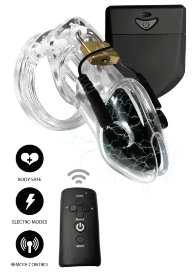 Klec cudnosti s elektrostimulací Hidden Desire Extreme, dálkové ovládání - obrázek 2