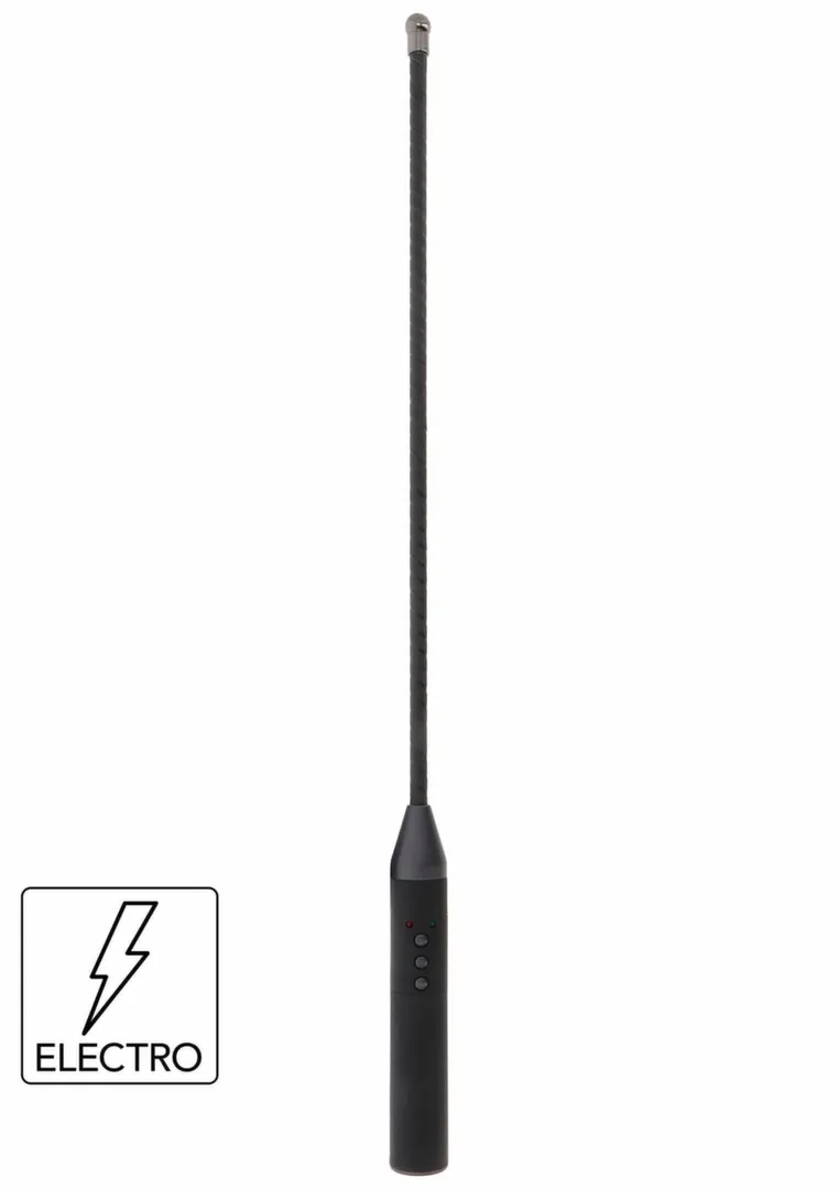 Rákoska s elektrostimulací Hidden Desire Electro Shock Cane, ohebná, nabíjecí, černá