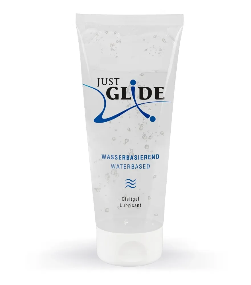 Lubrikační gel Just Glide na vodní bázi, univerzální, veganský, 200 ml