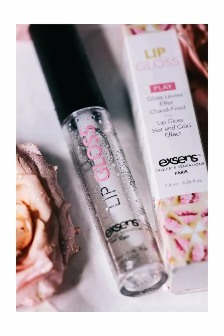Brnivý lesk na rty EXSENS Strawberry, jahoda, 7,4 ml - obrázek 5