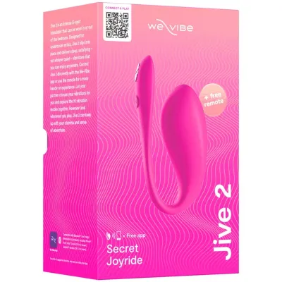Nositelné vibrační vajíčko We-Vibe Jive 2 s ovladačem a aplikací, zářivě růžové - obrázek 16