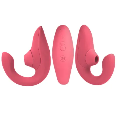 Rabbit vibrátor s tlakovým stimulátorem klitorisu Womanizer Blend, zářivě růžový (Rose) - obrázek 5