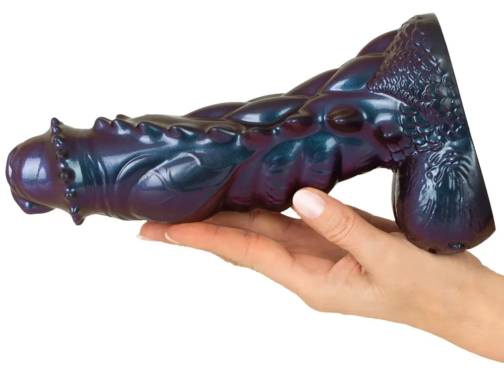 Fantasy dildo s přísavkou Beasty Cocks Tech-Zilla Bang, tekutý silikon, 23,5 cm - obrázek 7