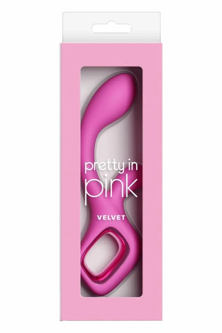 Rabbit vibrátor Pretty in Pink Velvet s dvojí stimulací, nabíjecí, růžový
