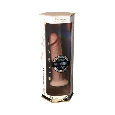 Realistické dildo SilexD Premium Model 2, 7,5", dual density silikon, 19 cm - obrázek 6