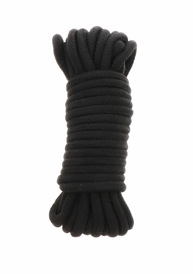 Měkké bondage lano Hidden Desire z polypropylenu, 3 m, černé