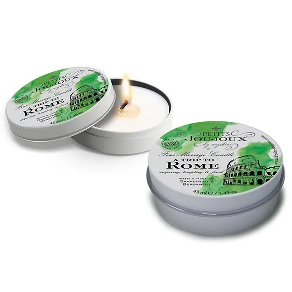 Masážní svíčka Petits Joujoux Rome, grapefruit a bergamot, 33 g - obrázek 2