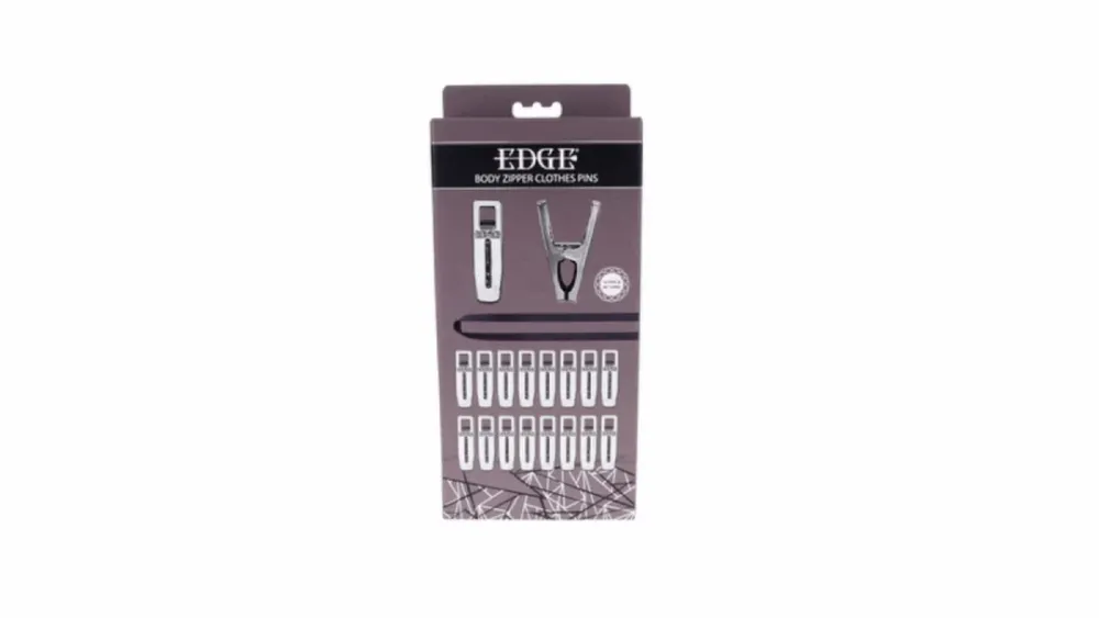 Kolíčkový zip na tělo Sportsheets Edge Body Zipper, 16 kovových kolíčků, stříbrný - obrázek 10