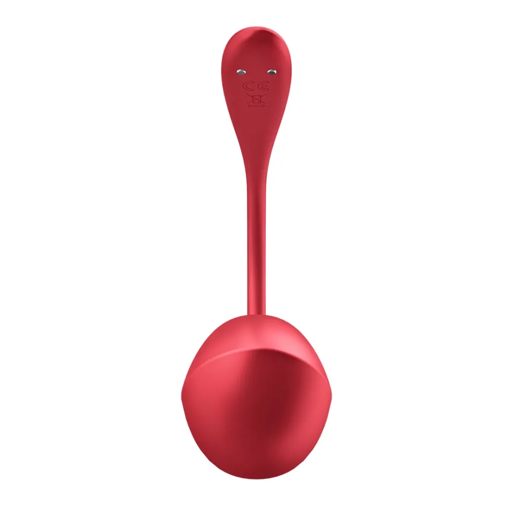 Nositelný vibrátor na bod G Satisfyer Shiny Petal s ovladačem a aplikací, červený - obrázek 3