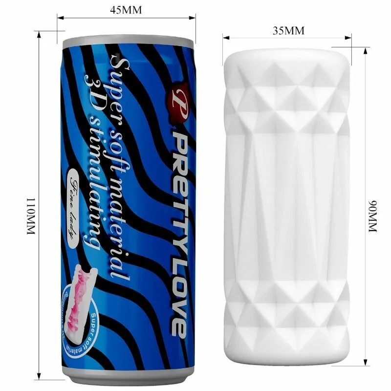 Masturbátor ve tvaru plechovky Pretty Love 3D, model 2 - obrázek 6
