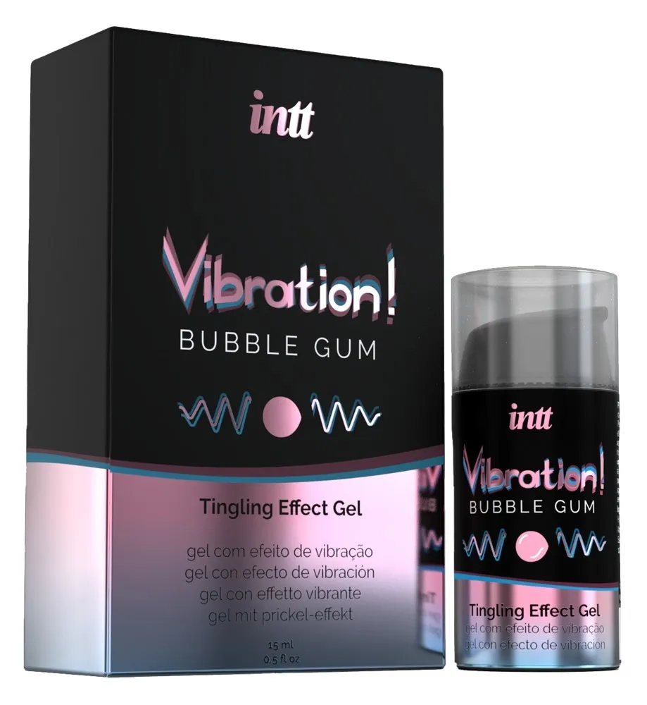 Vibrační stimulační gel INTT Vibration, žvýkačka, 15 ml - obrázek 3