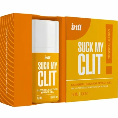 Stimulační gel na klitoris se sacím efektem INTT Suck My Clit, tropické mango, 15 ml - obrázek 3