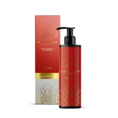 Masážní olej BodyGliss Silky Soft s vůní červeného pomeranče, 150 ml - obrázek 2
