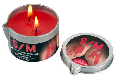 Hřejivá masážní svíčka Mister B Hot Massage Candle, 100 ml - obrázek 3