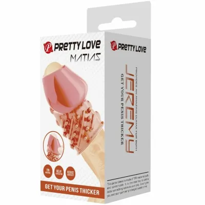 Návlek na penis Pretty Love Matias, tělově růžový - obrázek 8