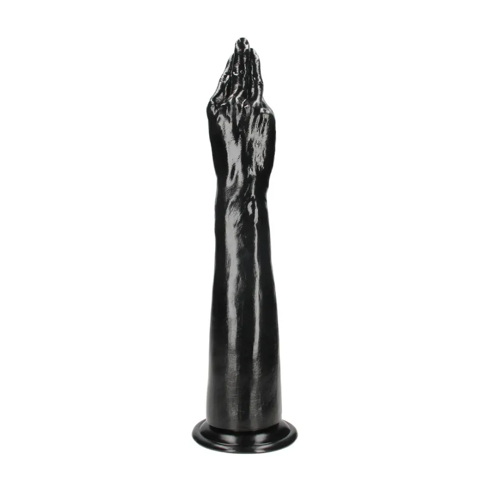 Dildo ve tvaru ruky s předloktím Ouch! Helping Hand s přísavkou, černé, 38 cm - obrázek 4