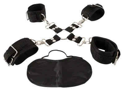 Pouta na ruce a nohy Fetish Fantasy Series Heavy-Duty Hogtie Kit, černá - obrázek 5