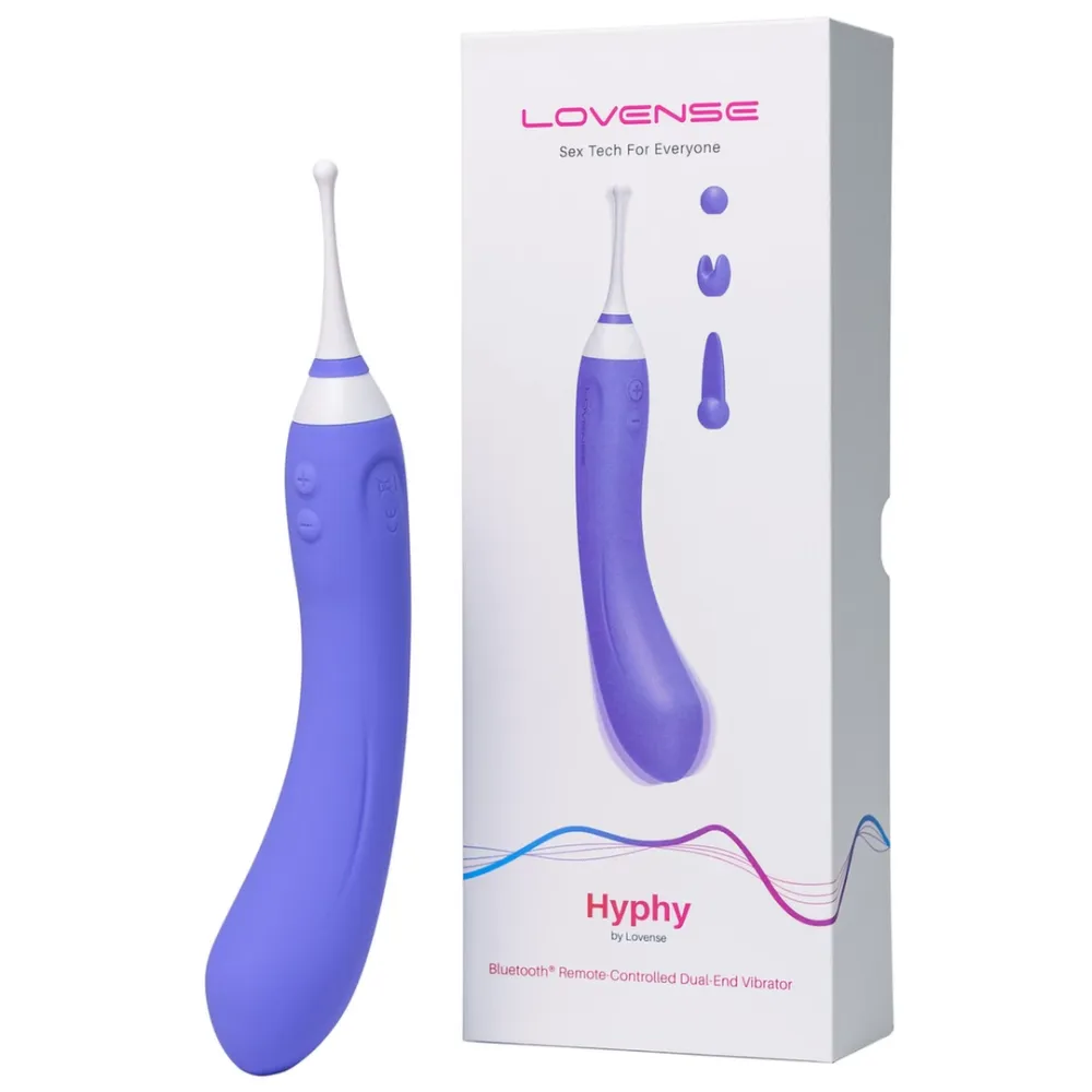 Oboustranný vibrátor Lovense Hyphy s ovládáním aplikací, růžový - obrázek 4