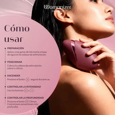 Tlakový stimulátor klitorisu Womanizer Next, 14 úrovní, bordó - obrázek 11