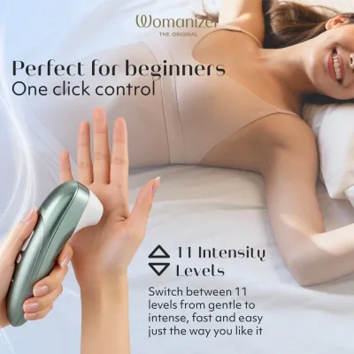 Tlakový stimulátor klitorisu Womanizer Pro Vibrant, šalvějově zelený - obrázek 8