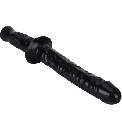 Dildo s rukojetí Get Real The Manhandler, 38 cm, černé - obrázek 4