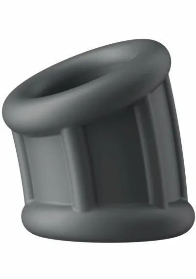 Široký silikonový kroužek na šourek Ballbuster Scrotum Ring, černý - obrázek 5