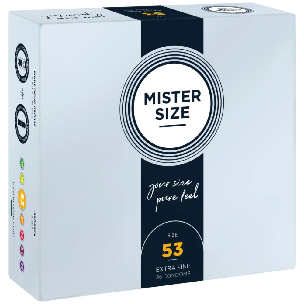 Kondomy Mister Size 53 mm, velikost M, 36 ks