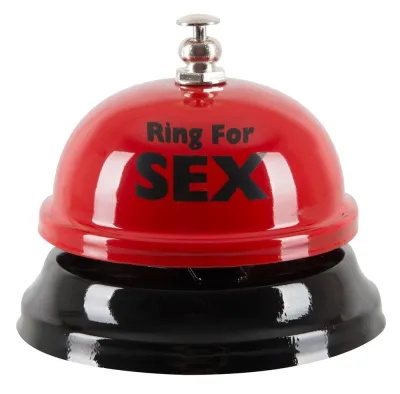 Stolní zvonek You2Toys Ring for Fun, kovový, červený, 8 cm - obrázek 2