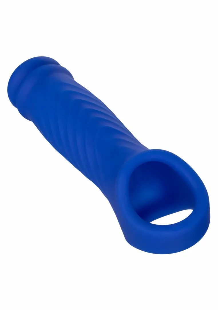 Návlek na penis CalExotics Admiral Wave Extension, tekutý silikon, modrý - obrázek 2