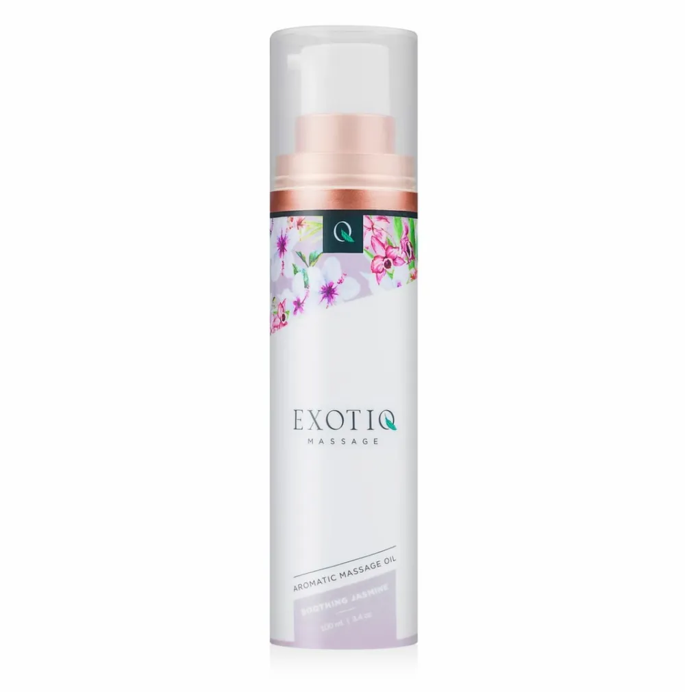 Masážní olej Exotiq Soothing Jasmine s vůní jasmínu, 100 ml
