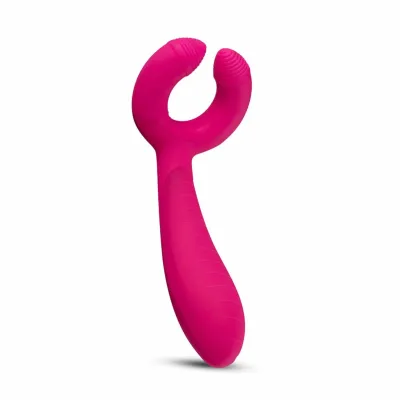 Oboustranný vibrátor pro páry EasyToys s kroužkem, voděodolný, nabíjecí, černý - obrázek 4