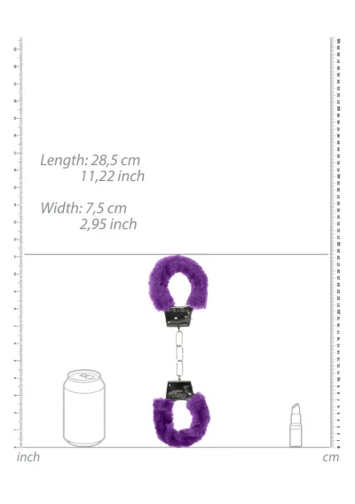Kovová pouta s kožešinou You2Toys Beginner’s Furry Handcuffs, stříbrná - obrázek 5
