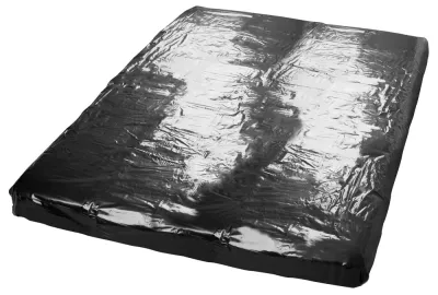 Vinylové prostěradlo s gumou You2Toys, 160 x 200 cm, černé - obrázek 3