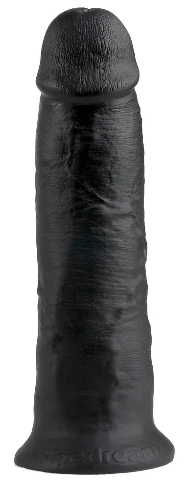 Realistické dildo King Cock s přísavkou, 25 cm, černé - obrázek 3