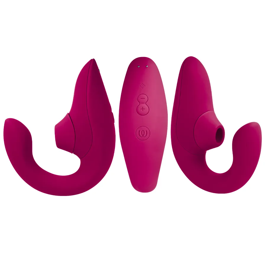Rabbit vibrátor s tlakovým stimulátorem klitorisu Womanizer Blend, zářivě růžový - obrázek 6