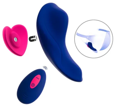 Vibrátor do kalhotek Sweet Smile RC ve tvaru srdce s dálkovým ovládáním, růžový - obrázek 2