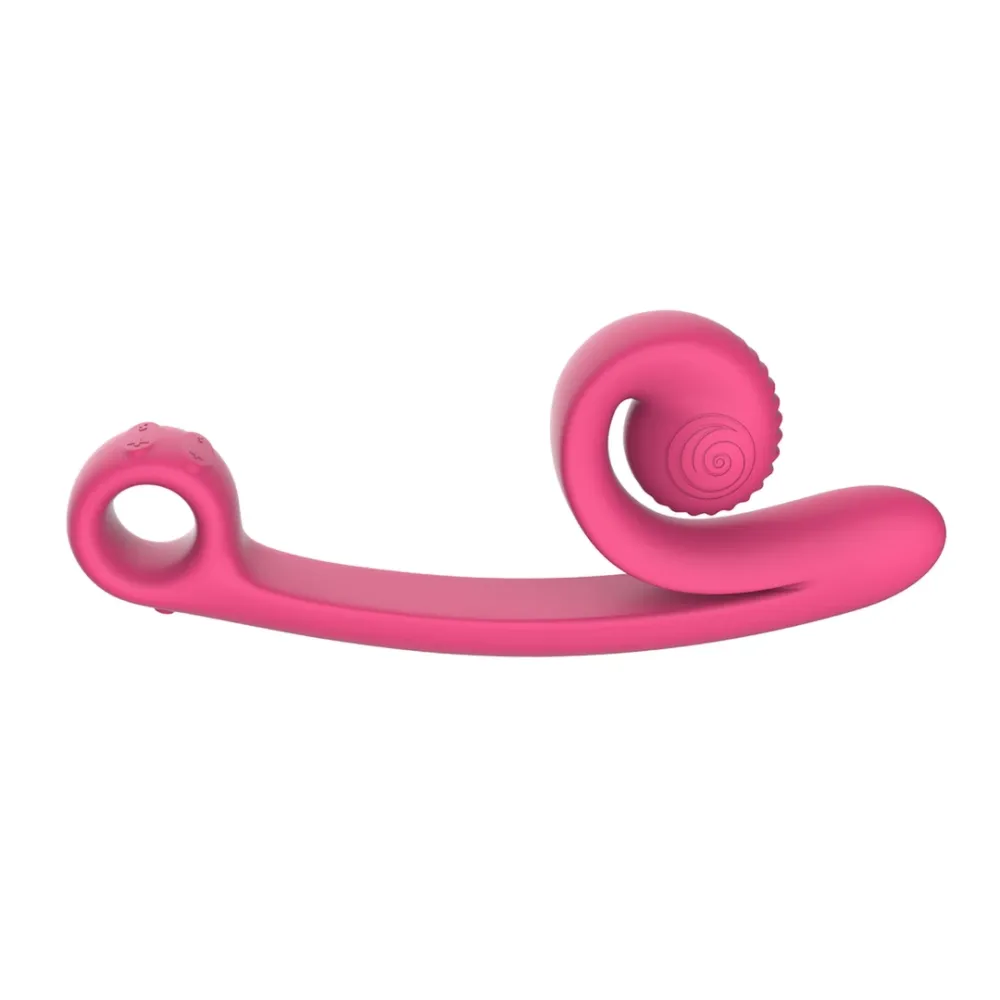 Vibrátor Snail Vibe Curve na bod G a klitoris, růžový