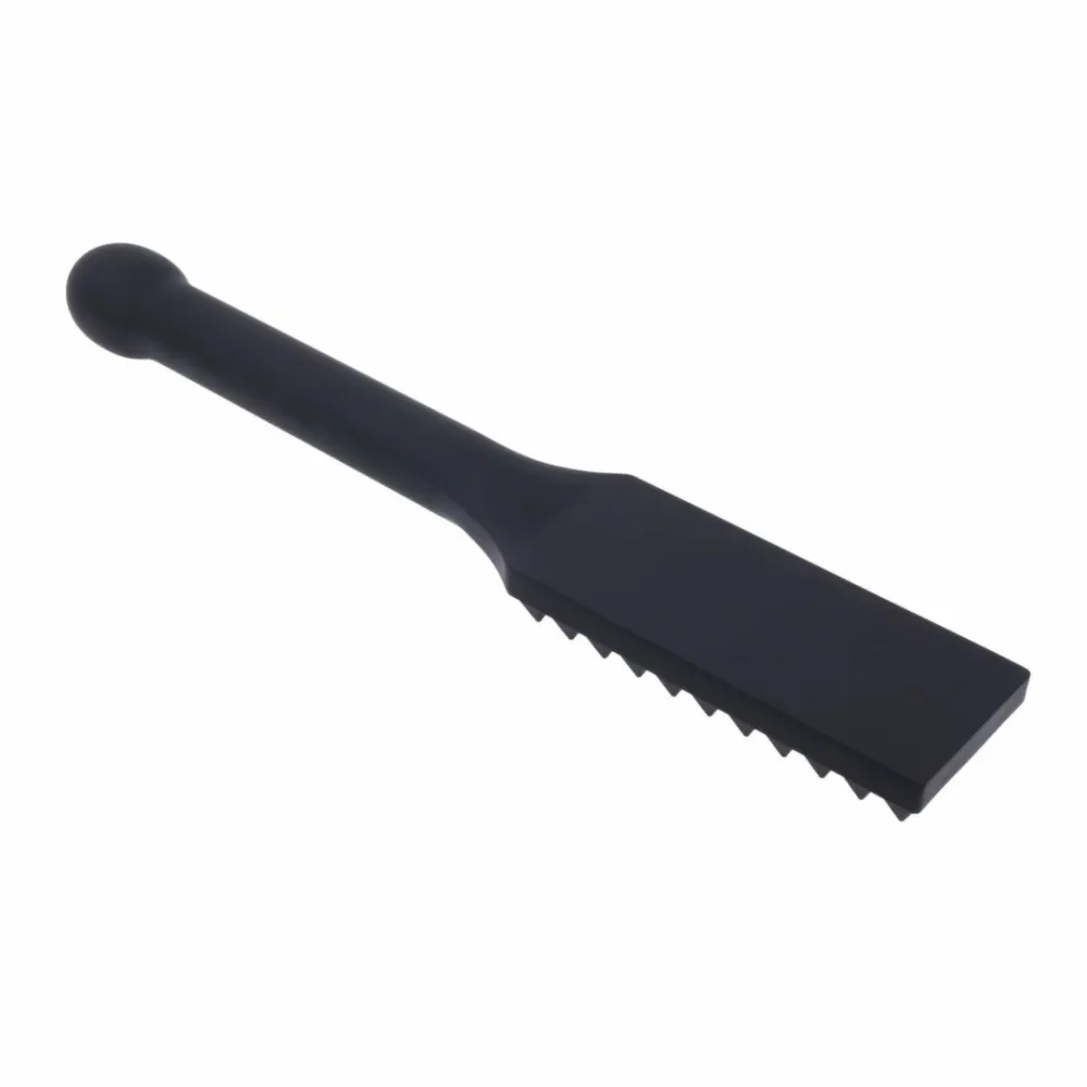 Silikonová plácačka s hroty Sportsheets Edge Spiked Paddle, kovové jádro, černá - obrázek 7