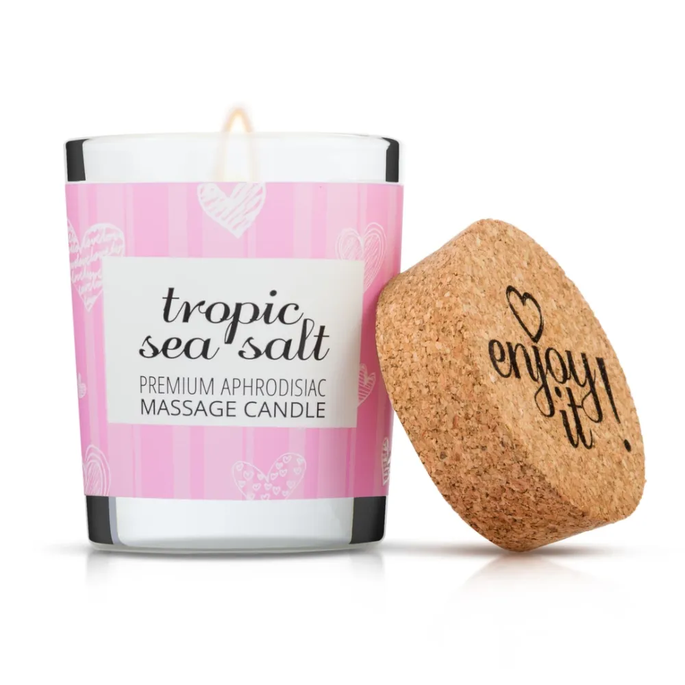 Masážní svíčka Magnetifico Tropic Sea Salt s feromony, mořská sůl, 70 ml - obrázek 4