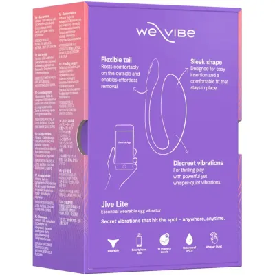 Nositelné vibrační vajíčko We-Vibe Jive Lite s ovládáním aplikací, fialové - obrázek 19