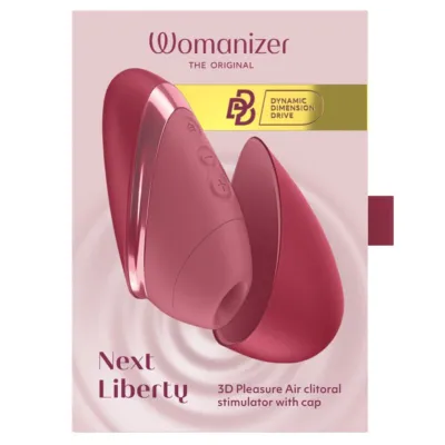 Tlakový stimulátor klitorisu Womanizer Next, 14 úrovní, bordó - obrázek 2