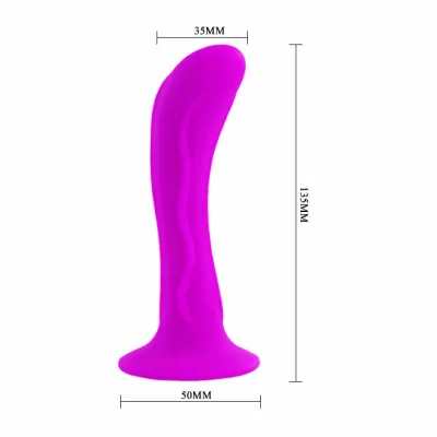Anální kolík s přísavkou BAILE Passion Strong Suction Plug, silikon, 13,5 cm, černý - obrázek 7