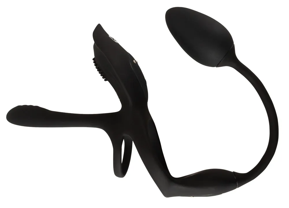 Vibrační systém pro páry Couples Choice RC Multi Function 5 v 1, černý - obrázek 3
